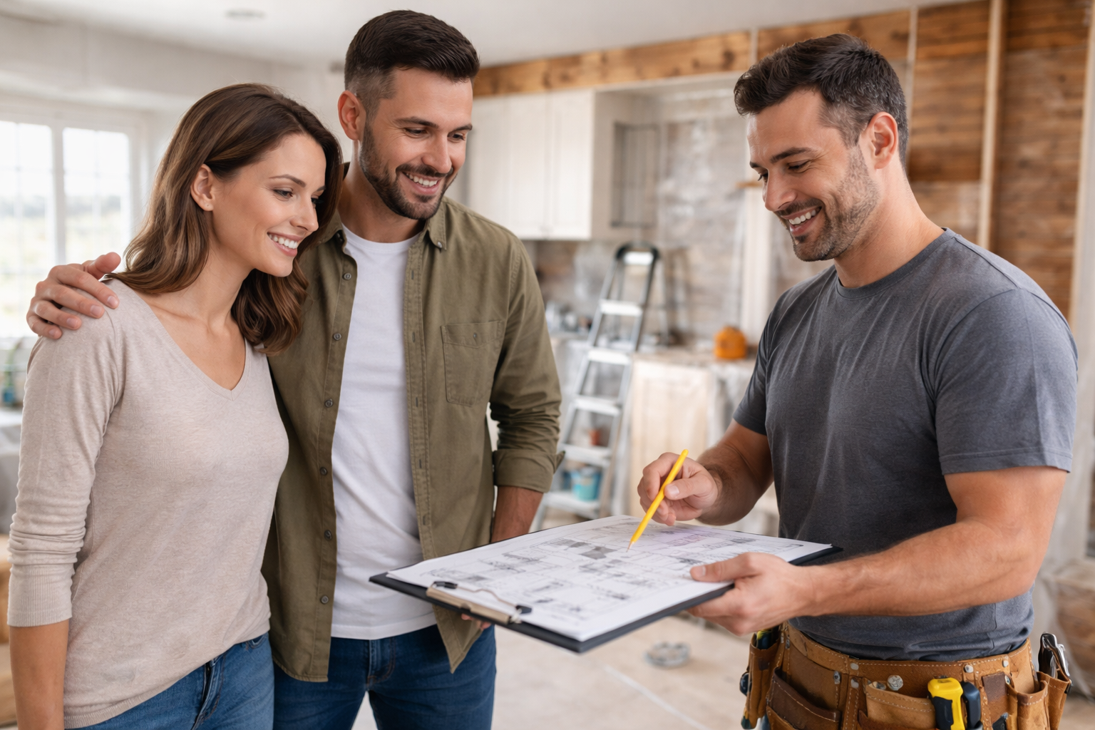 Homeowner reviewing money-saving options